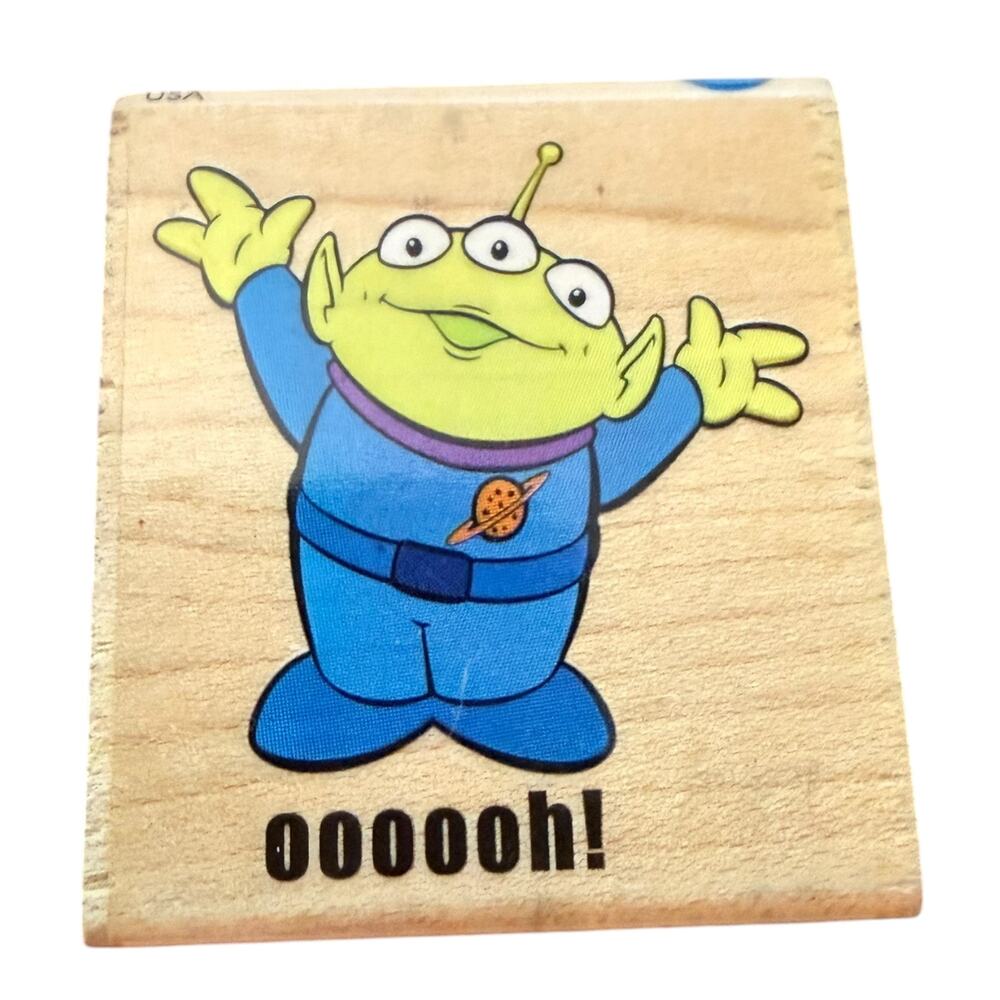 All Night Media Disney Pixar Green Alien Toy Story 599001 Rubber Stamp